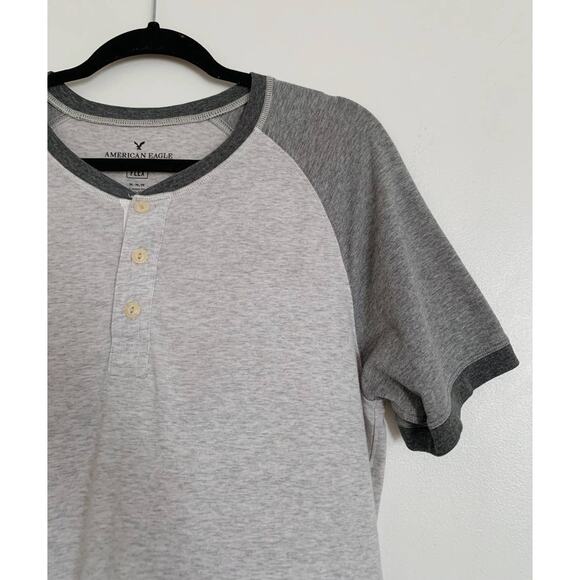 {SET} Red & Grey Men's American Eagle Classic Fit FLEX Short Sleeve T-Shirts M - Picture 4 of 5